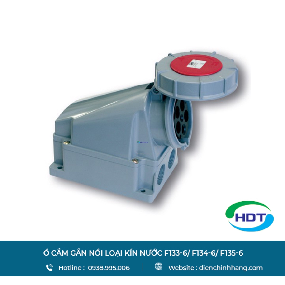 Ổ cắm gắn nổi loại kín nước PCE F133-6