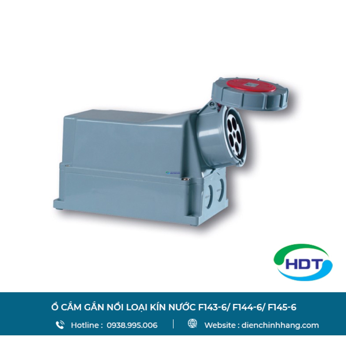 Ổ cắm gắn nổi loại kín nước PCE F143-6