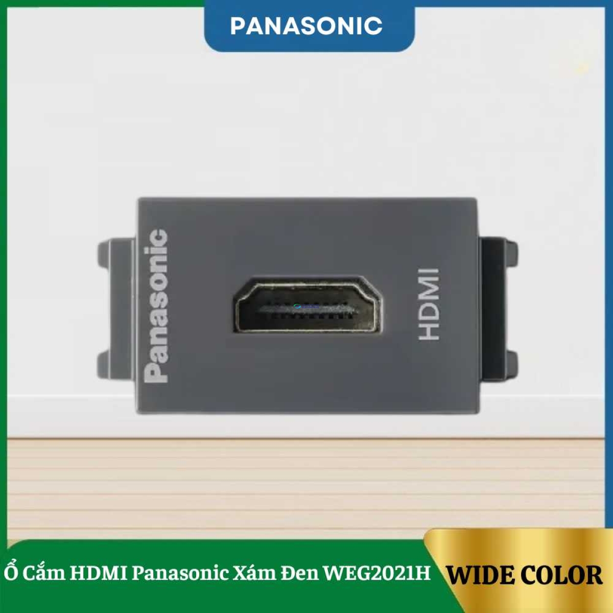 Ổ Cắm HDMI Panasonic Xám Đen WEG2021H