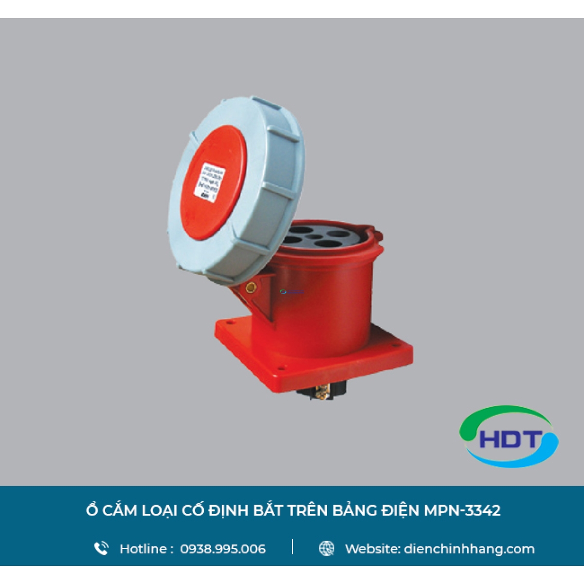 Ổ CẮM LOẠI CỐ ĐỊNH BẮT TRÊN BẢNG ĐIỆN MPE MPN-3342