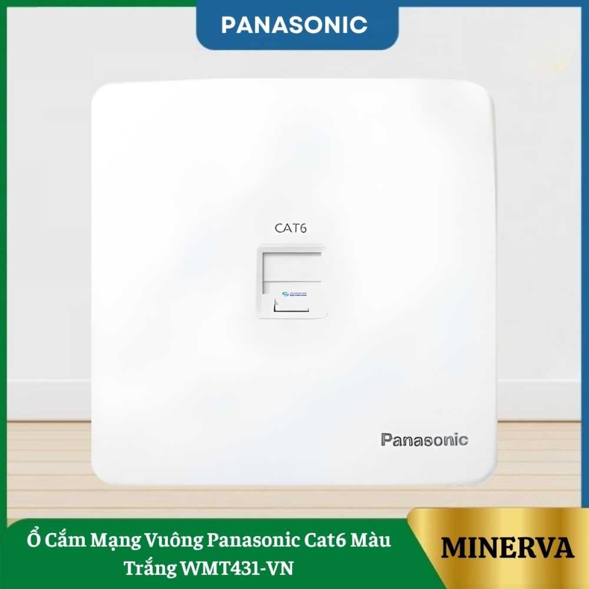 Ổ Cắm Mạng Vuông Panasonic Cat6 Màu Trắng WMT431-VN