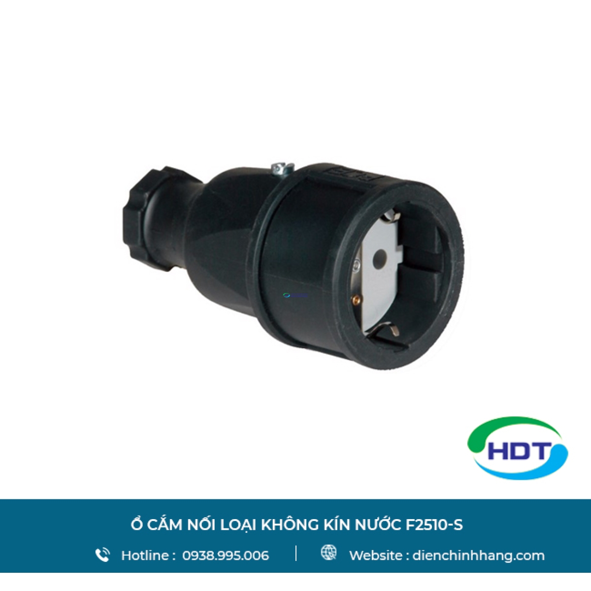  Ổ cắm nối loại không kín nước PCE F2510-S