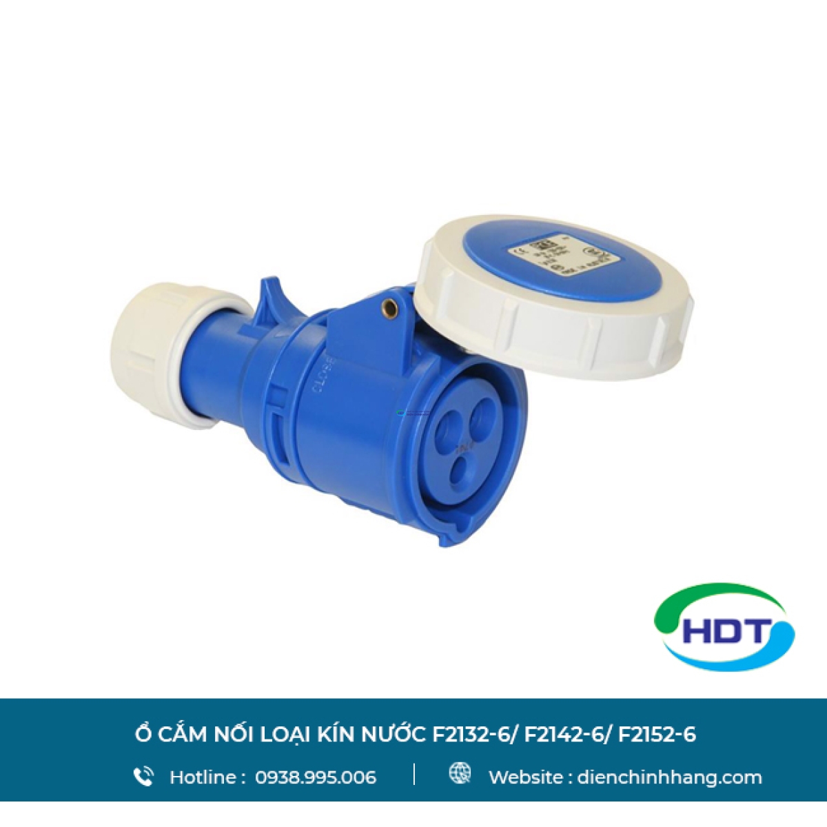 Ổ cắm nối loại kín nước PCE F2132-6