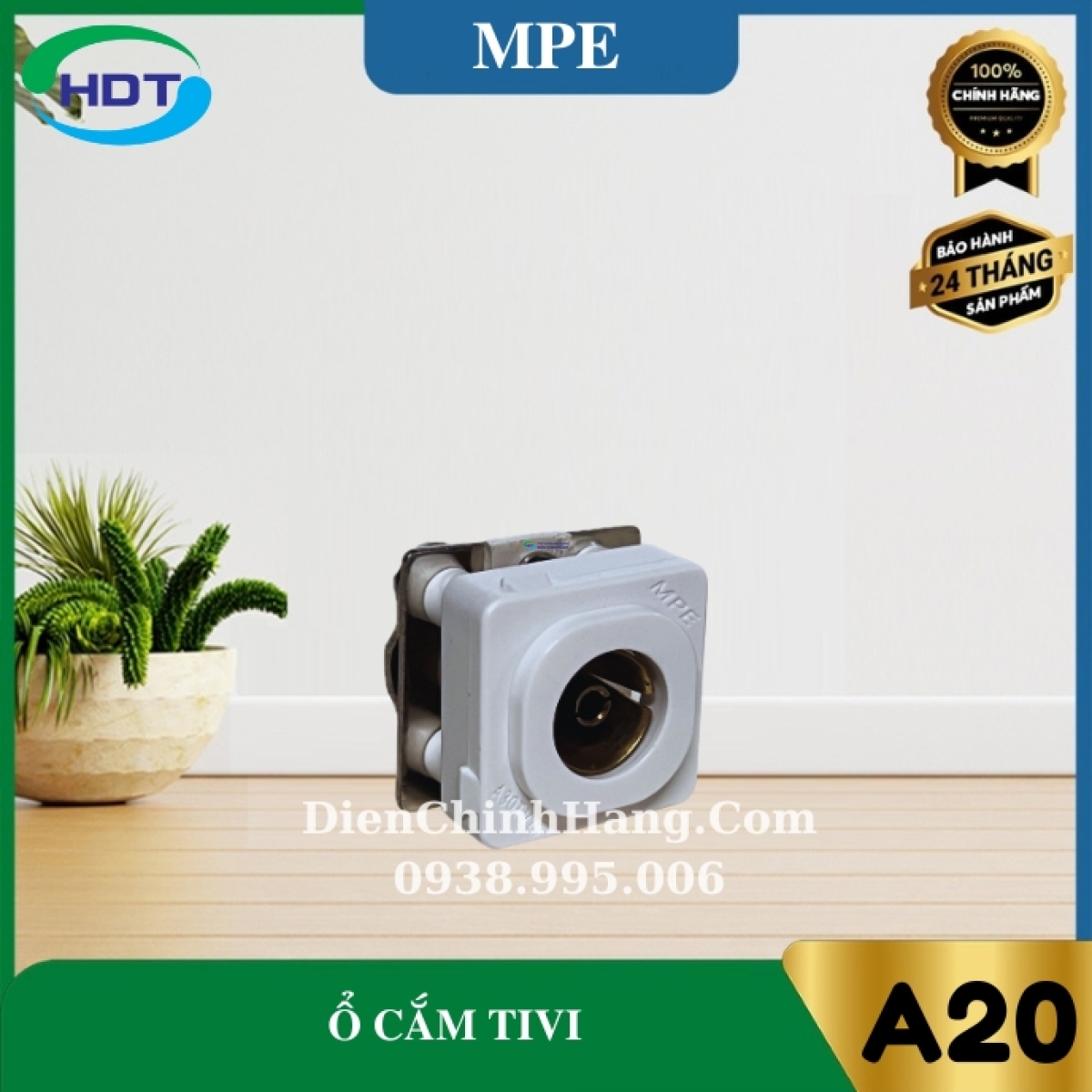 Ổ cắm tivi loại 75Ohm MPE A30TV75