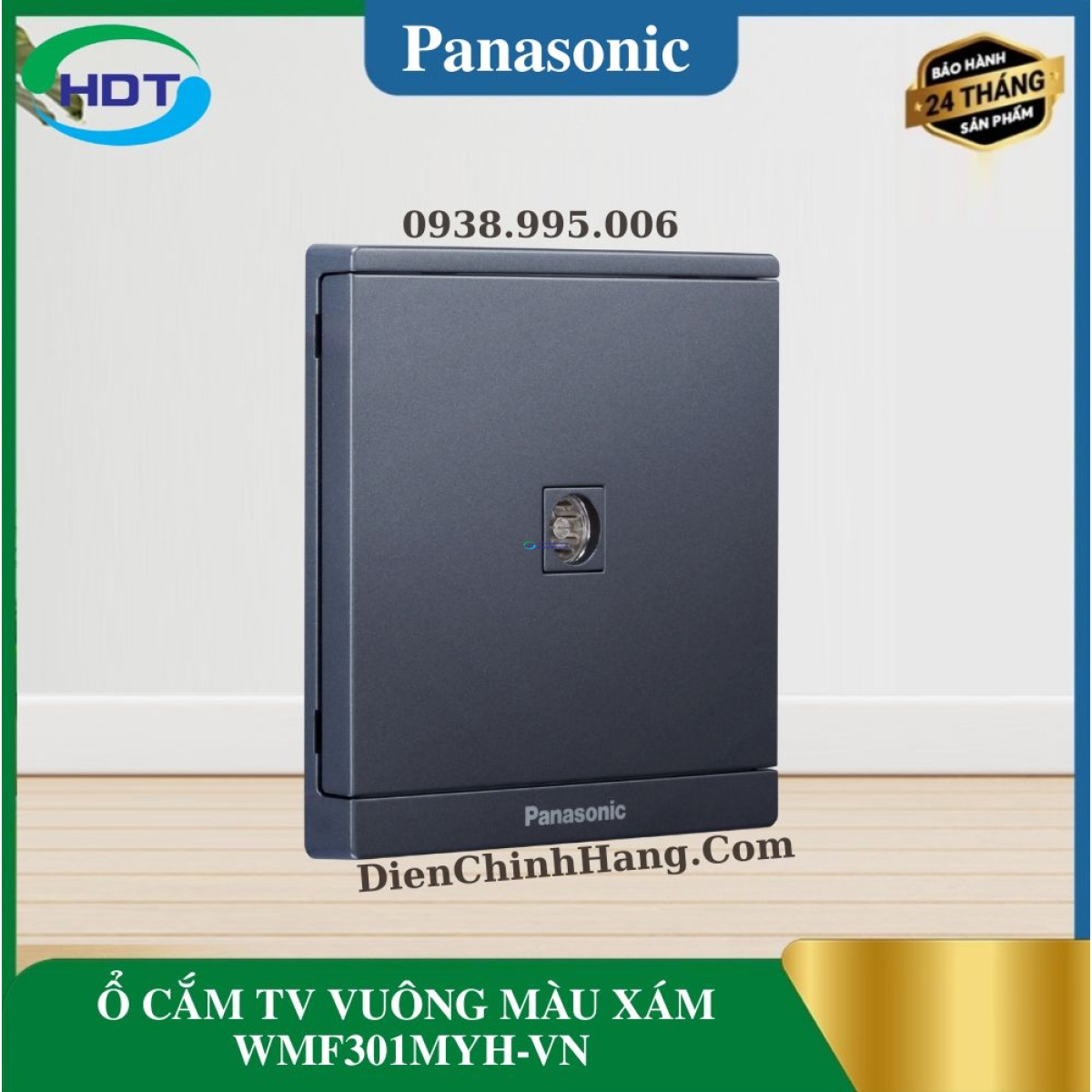 Ổ CẮM TV VUÔNG MÀU XÁM WMF301MYH-VN