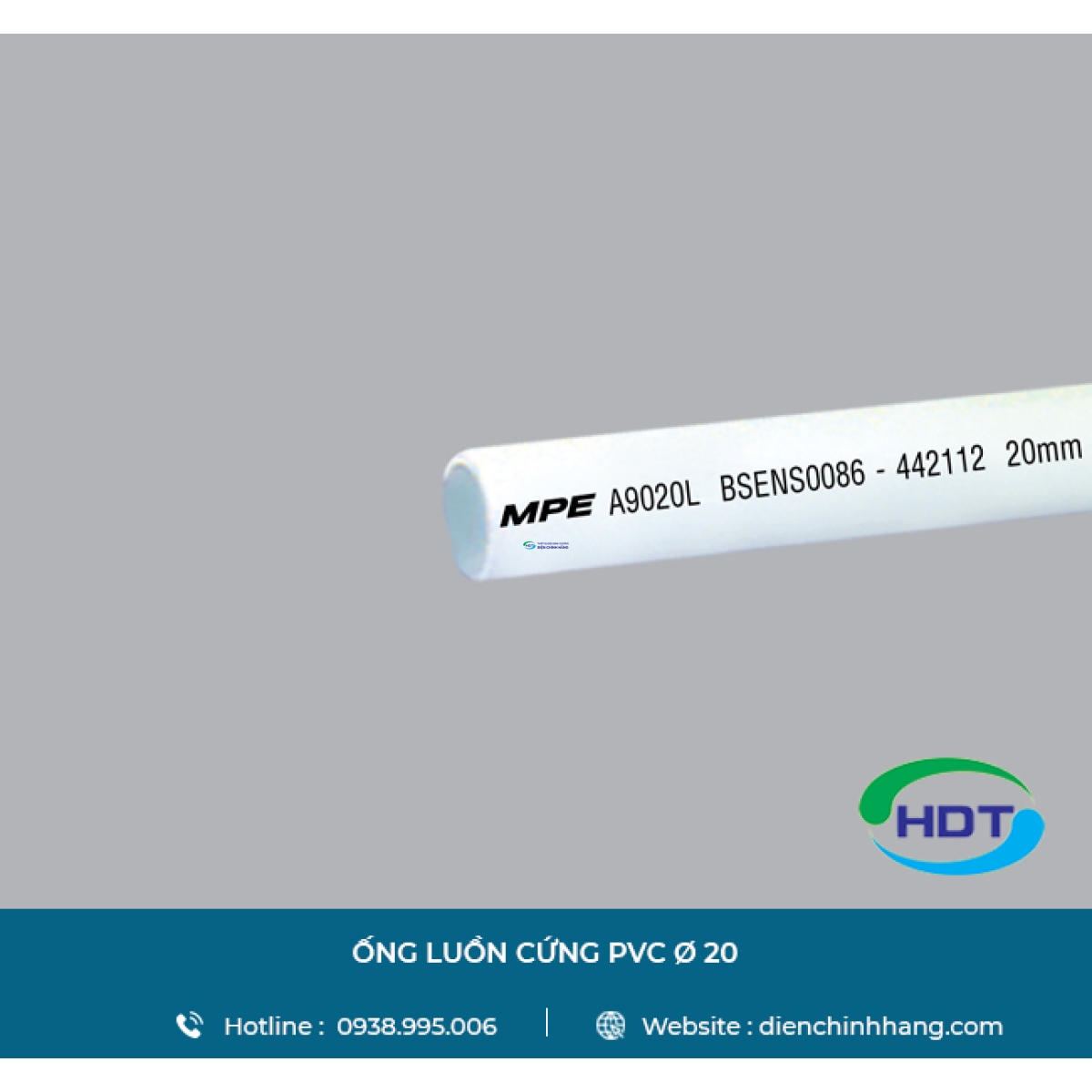 ỐNG LUỒN DÂY ĐIỆN PVC Ø 20 MPE A9020L