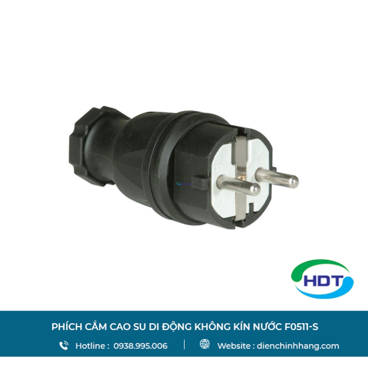 Phích cắm cao su di động không kín nước PCE F0511-S