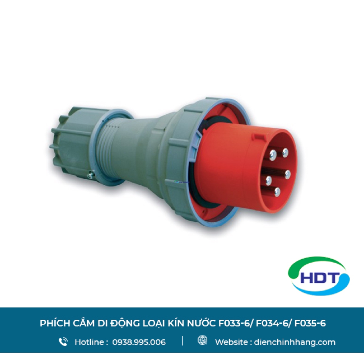 Phích cắm di động loại kín nước PCE F033-6