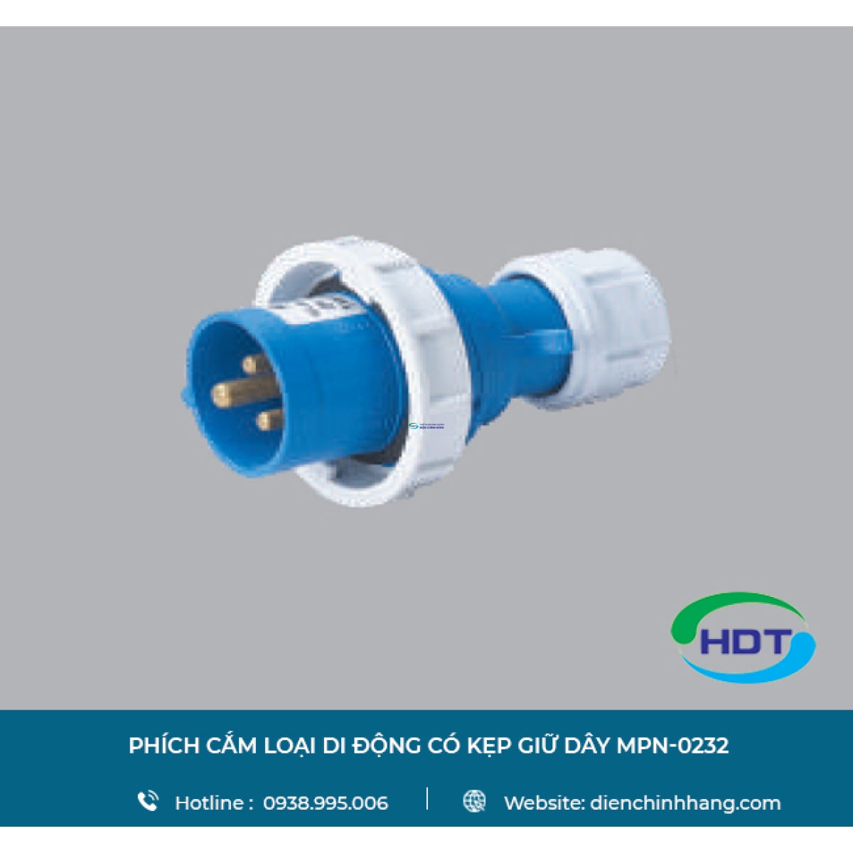 PHÍCH CẮM LOẠI DI ĐỘNG CÓ KẸP GIỮ DÂY MPE MPN-0232