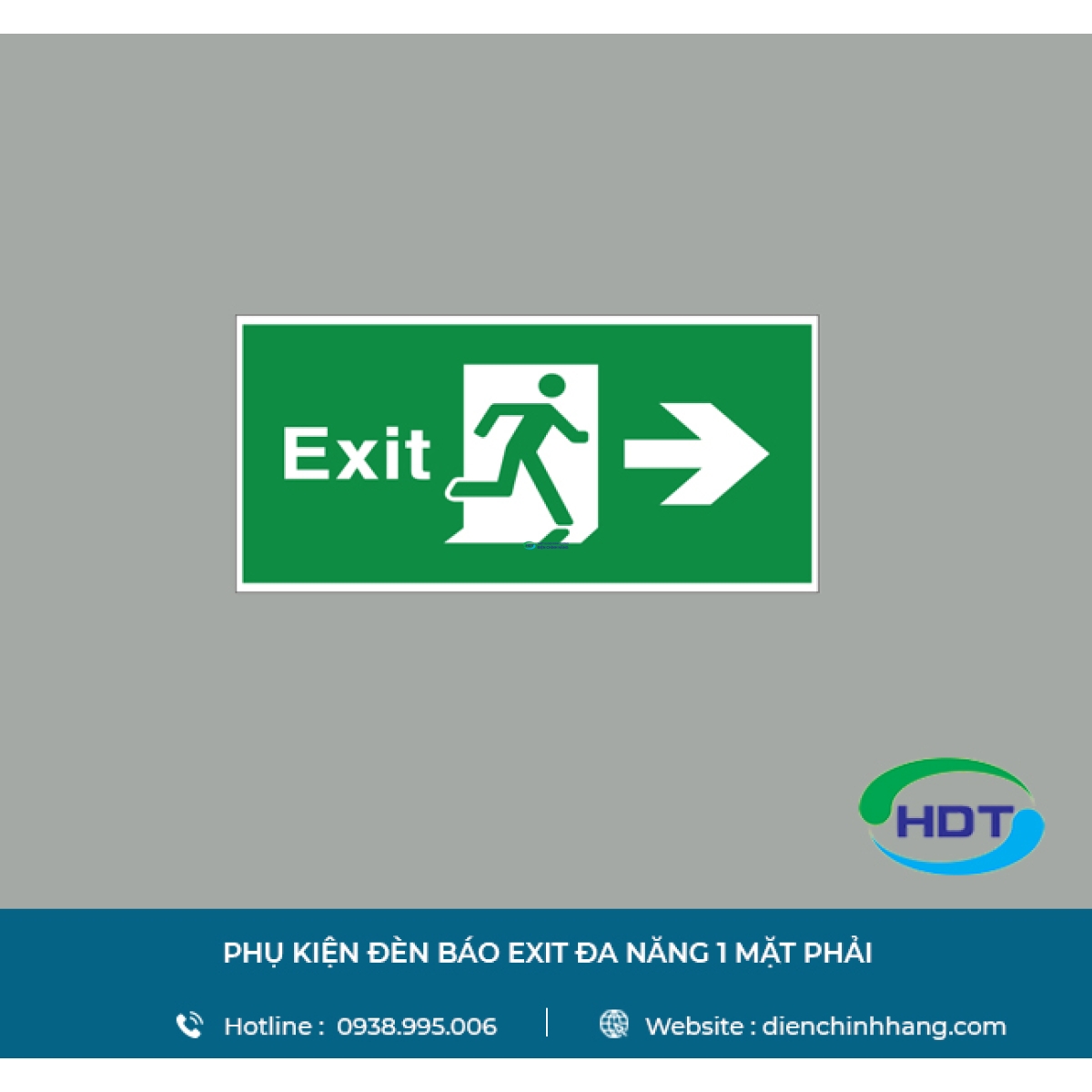 PHỤ KIỆN ĐÈN BÁO EXIT MPE ĐA NĂNG 1 MẶT PHẢI PKEXR