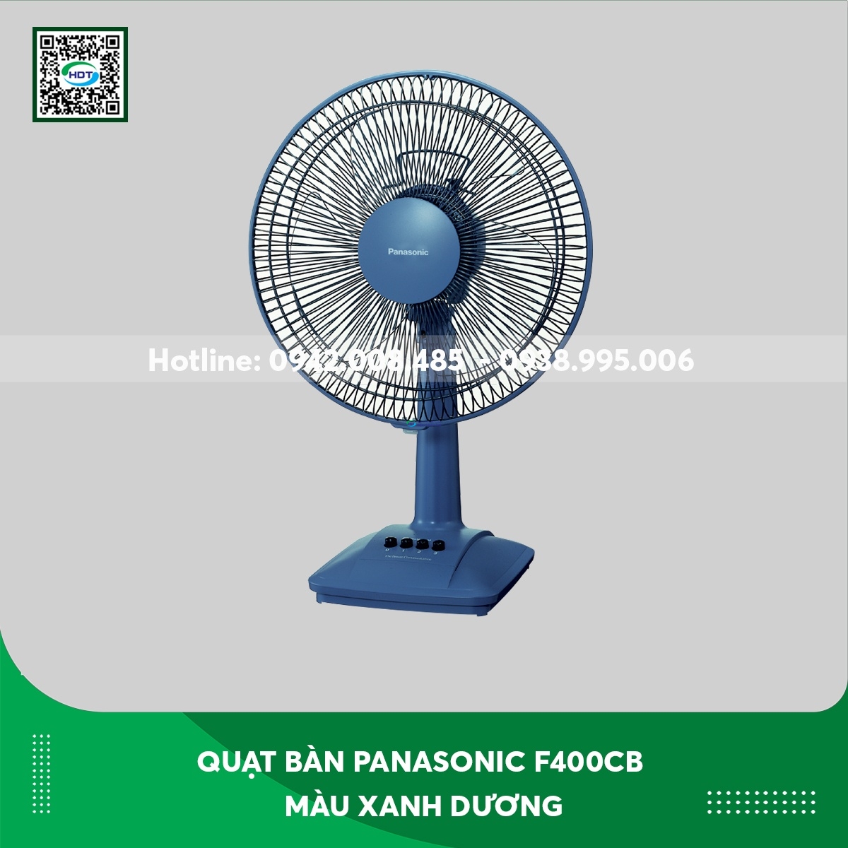 Quạt bàn Panasonic F400CB màu xanh dương