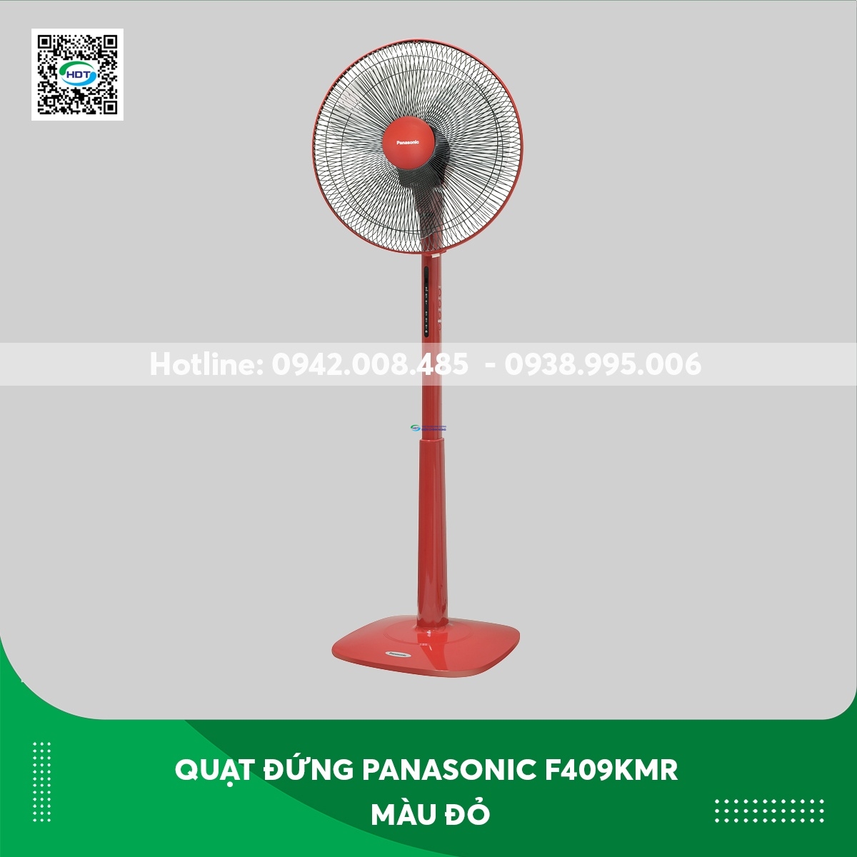 Quạt đứng Panasonic F409KMR màu đỏ