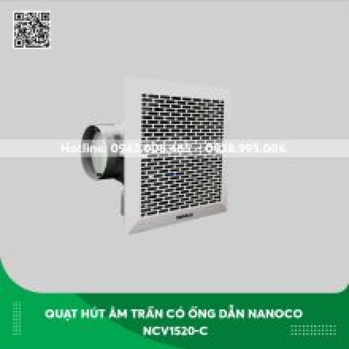 Quạt hút âm trần Nanoco có ống dẫn NCV1520-C