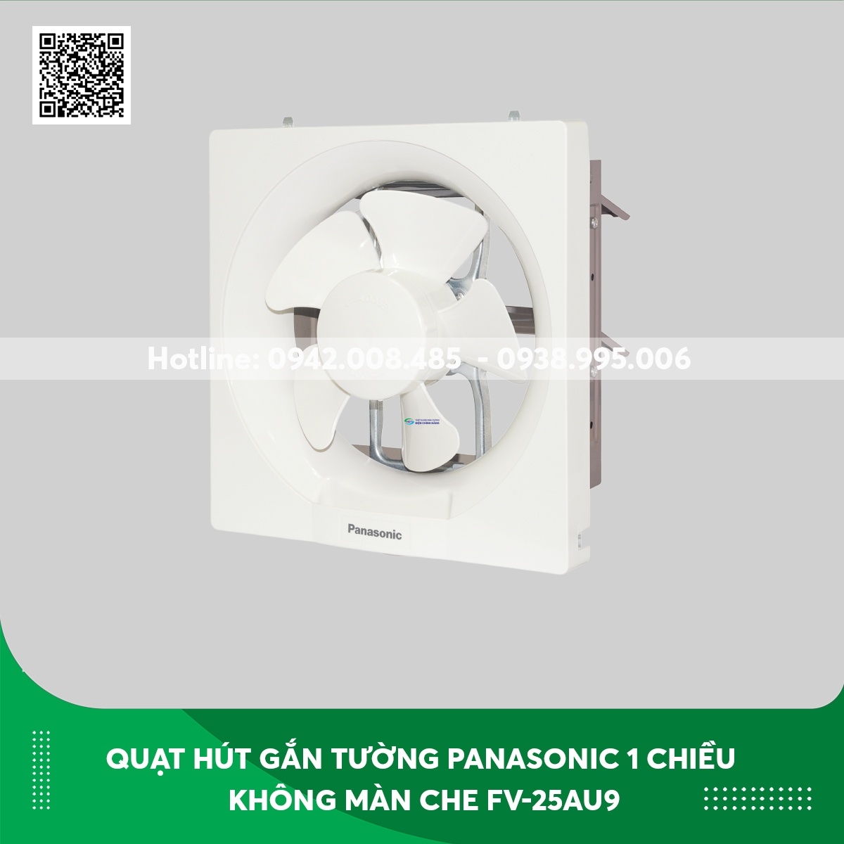 Quạt hút gắn tường Panasonic 1 chiều không màn che FV-25AU9