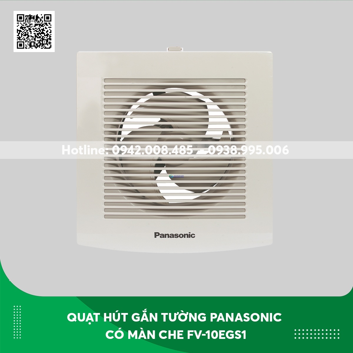 Quạt hút gắn tường Panasonic có màn che FV-10EGS1