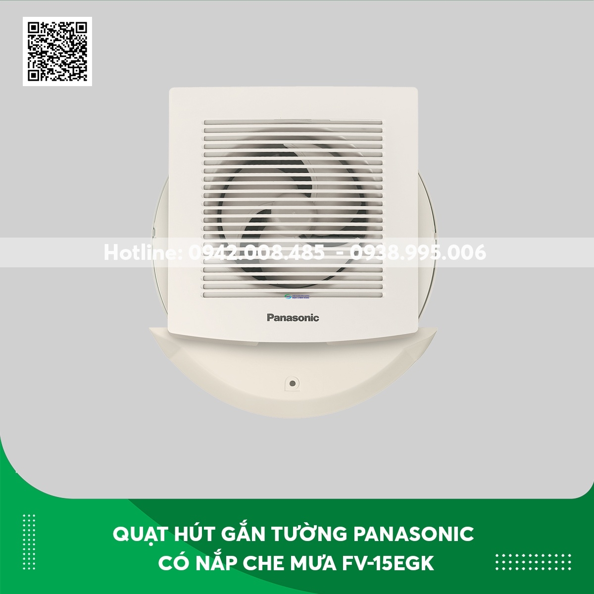 Quạt hút gắn tường Panasonic có nắp che mưa FV-15EGK