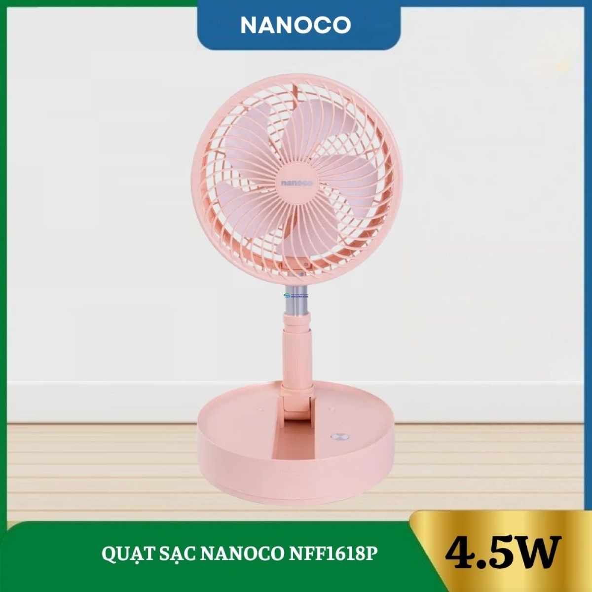 Quạt Sạc Nanoco NFF1618P
