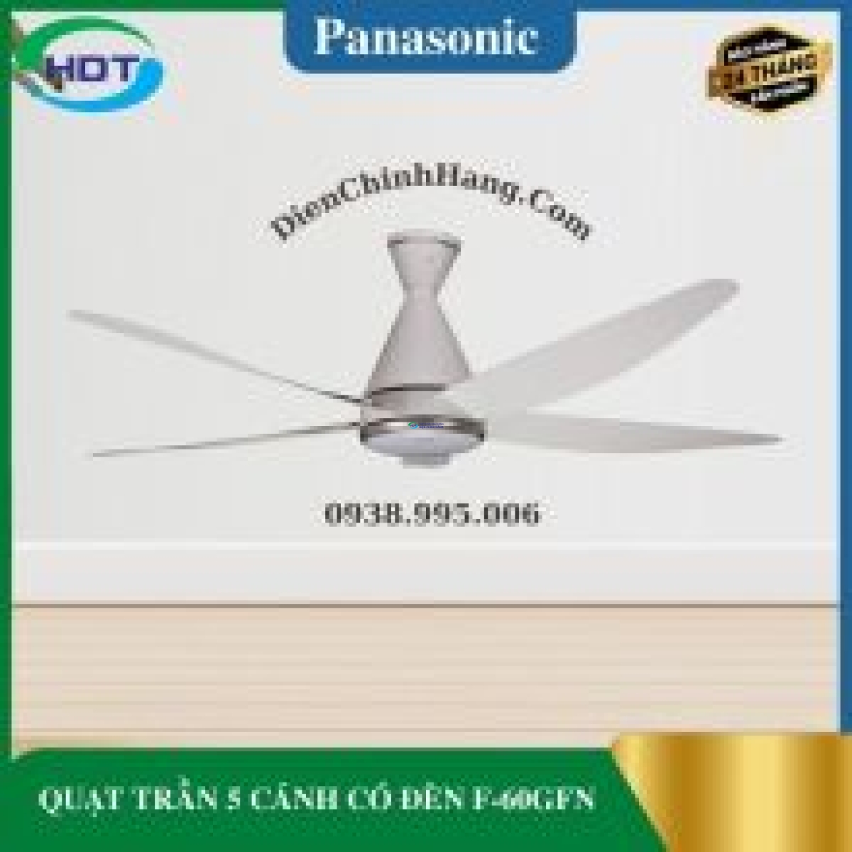 QUẠT TRẦN 5 CÁNH CÓ ĐÈN F-60GFN