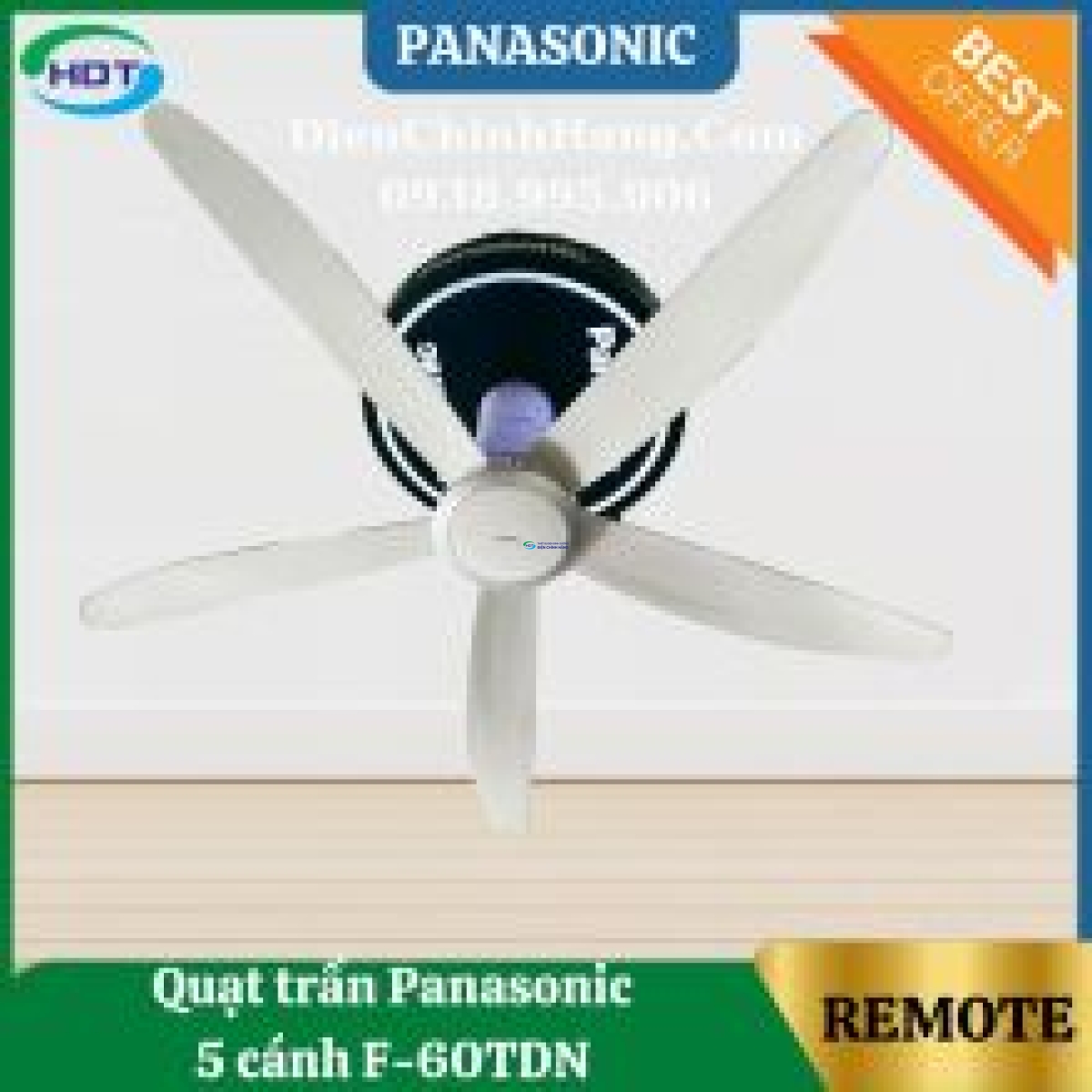 Quạt trần Panasonic 5 cánh F-60TDN