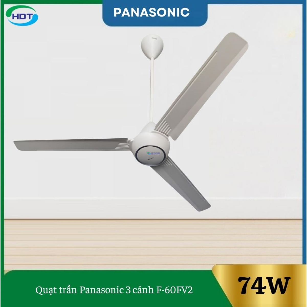 Quạt trần panasonic 3 cánh F-60FV2