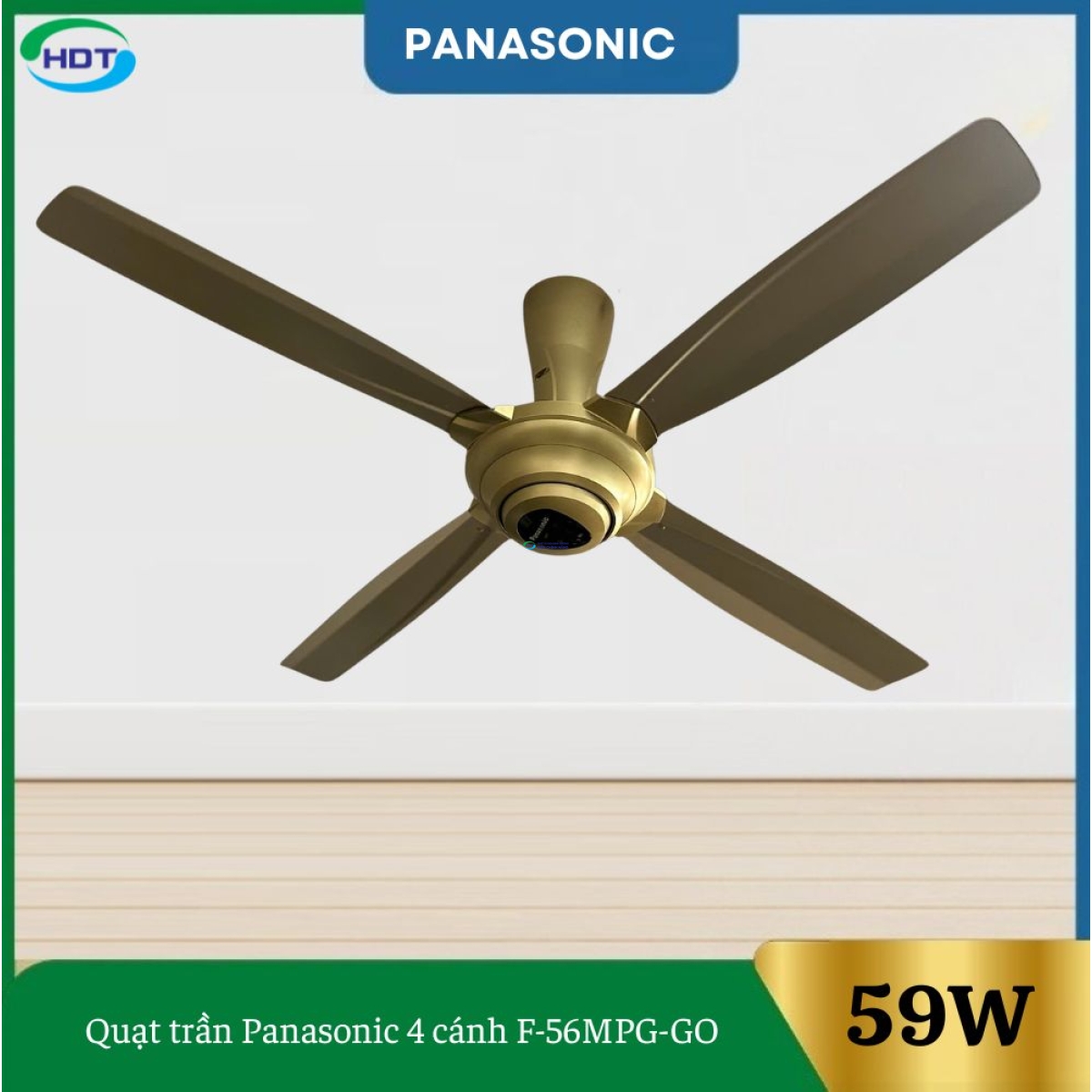 Quạt Trần Panasonic 4 Cánh F-56MPG-GO