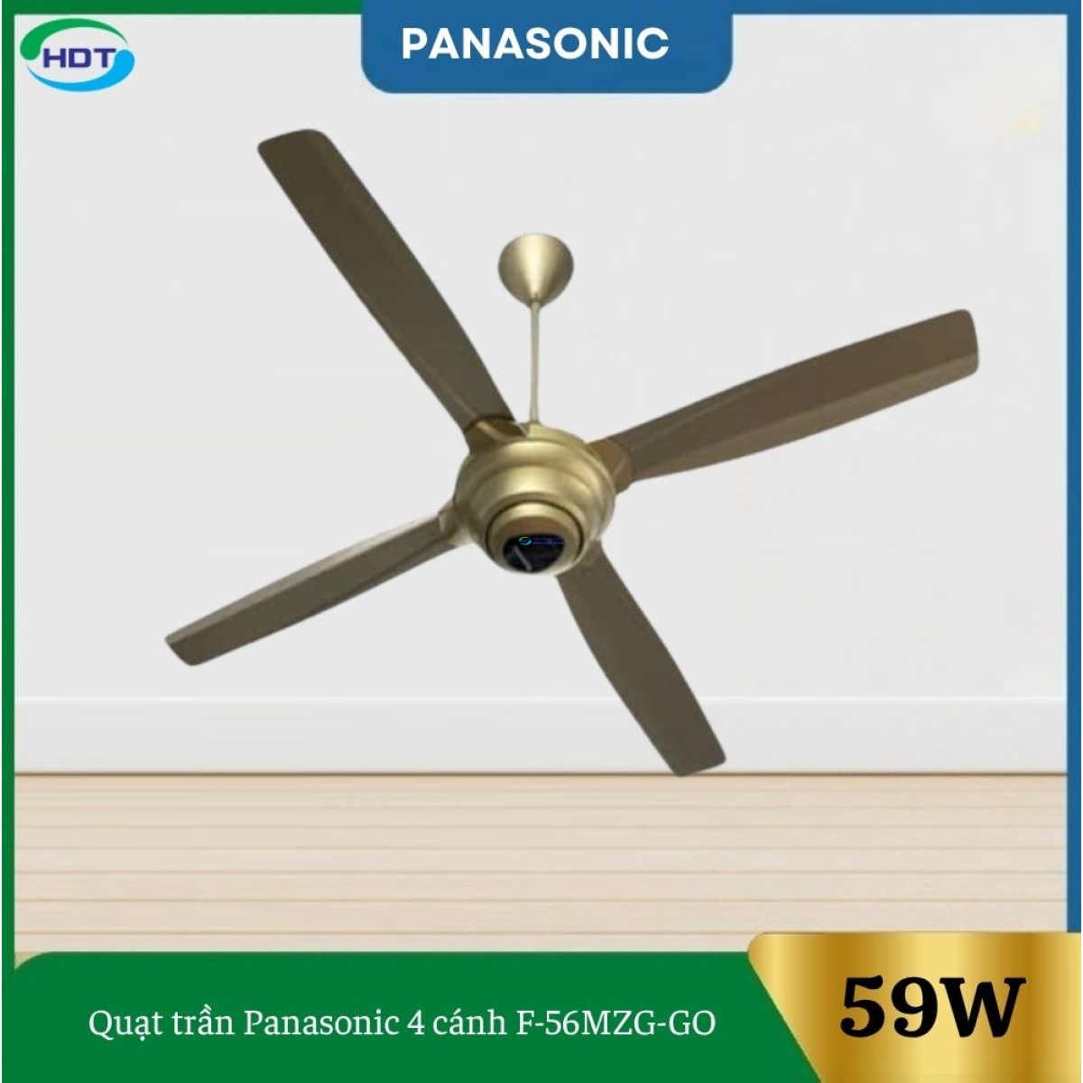 Quạt Trần Panasonic 4 Cánh F-56MZG-GO