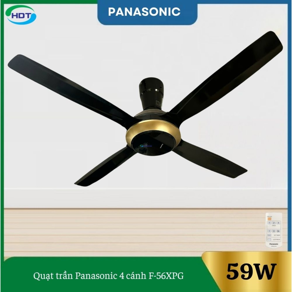Quạt Trần Panasonic 4 Cánh F-56XPG