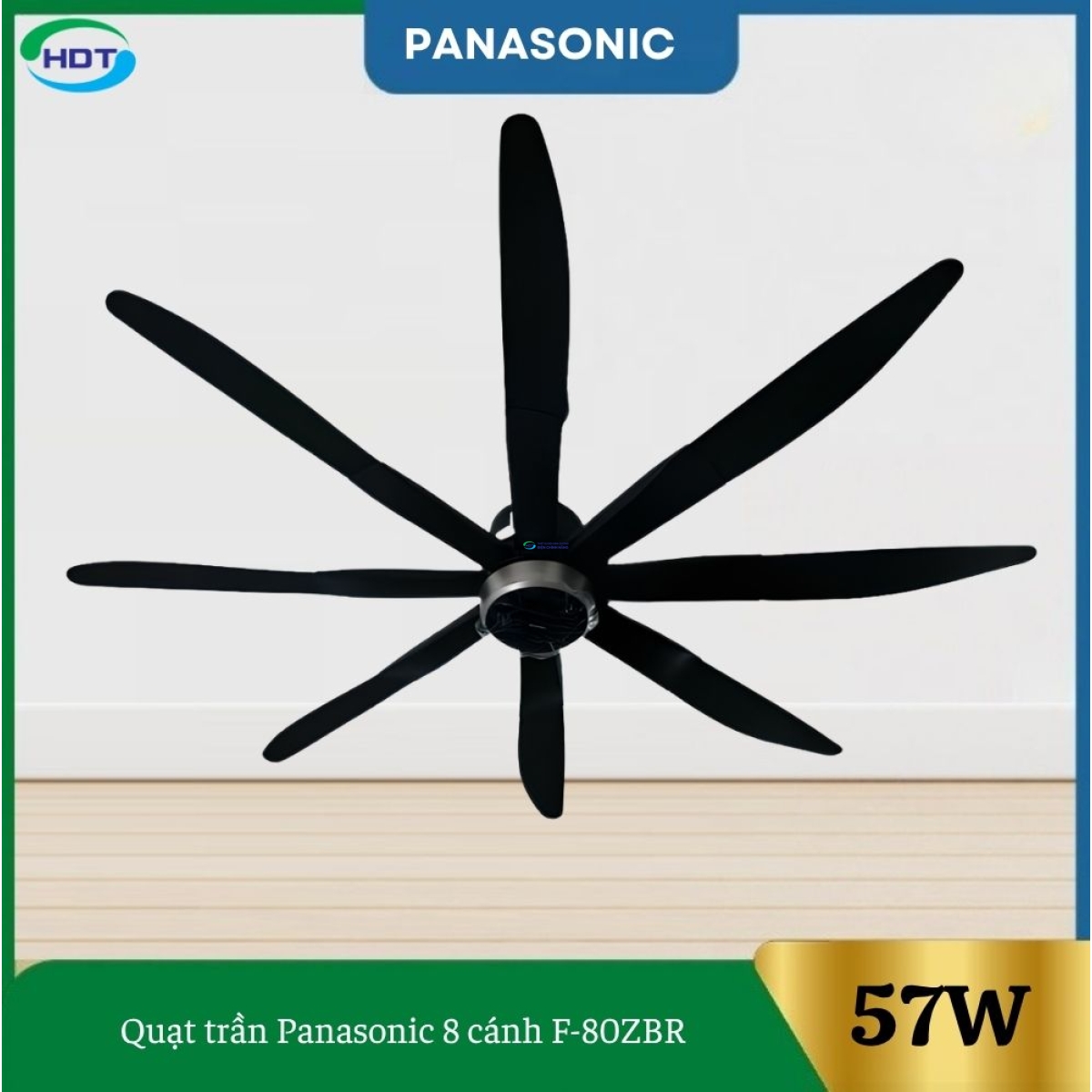 Quạt trần panasonic 8 cánh F-80ZBR