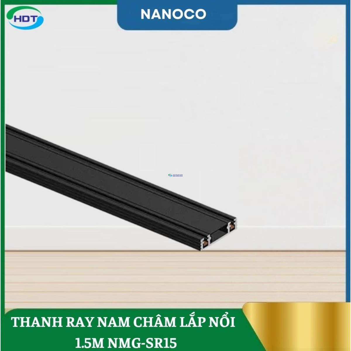 Thanh Ray Nam Châm Lắp Nổi Siêu Mỏng 1.5m Nanoco NMG-SR15