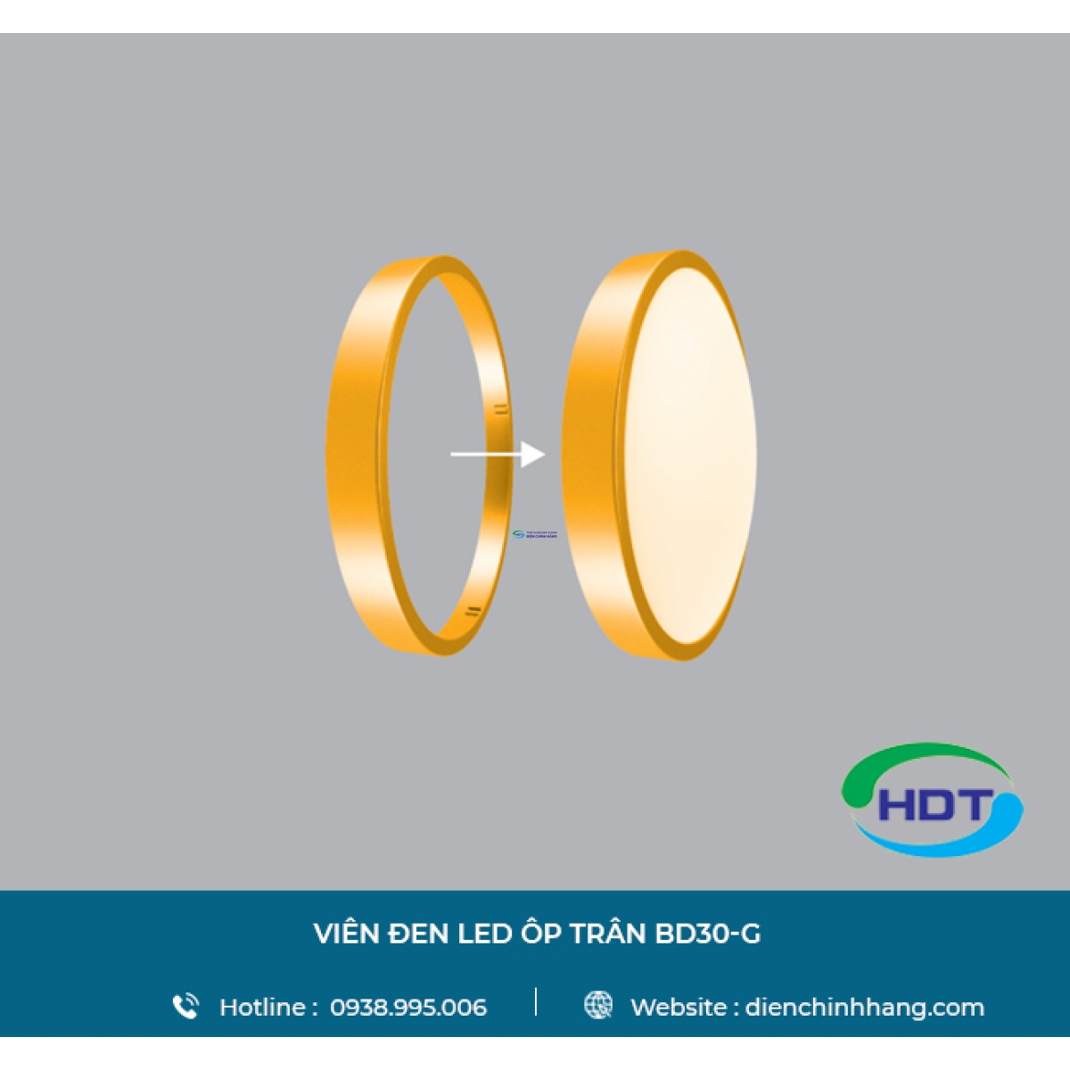 VIỀN ĐÈN LED ỐP TRẦN MPE BD30-G