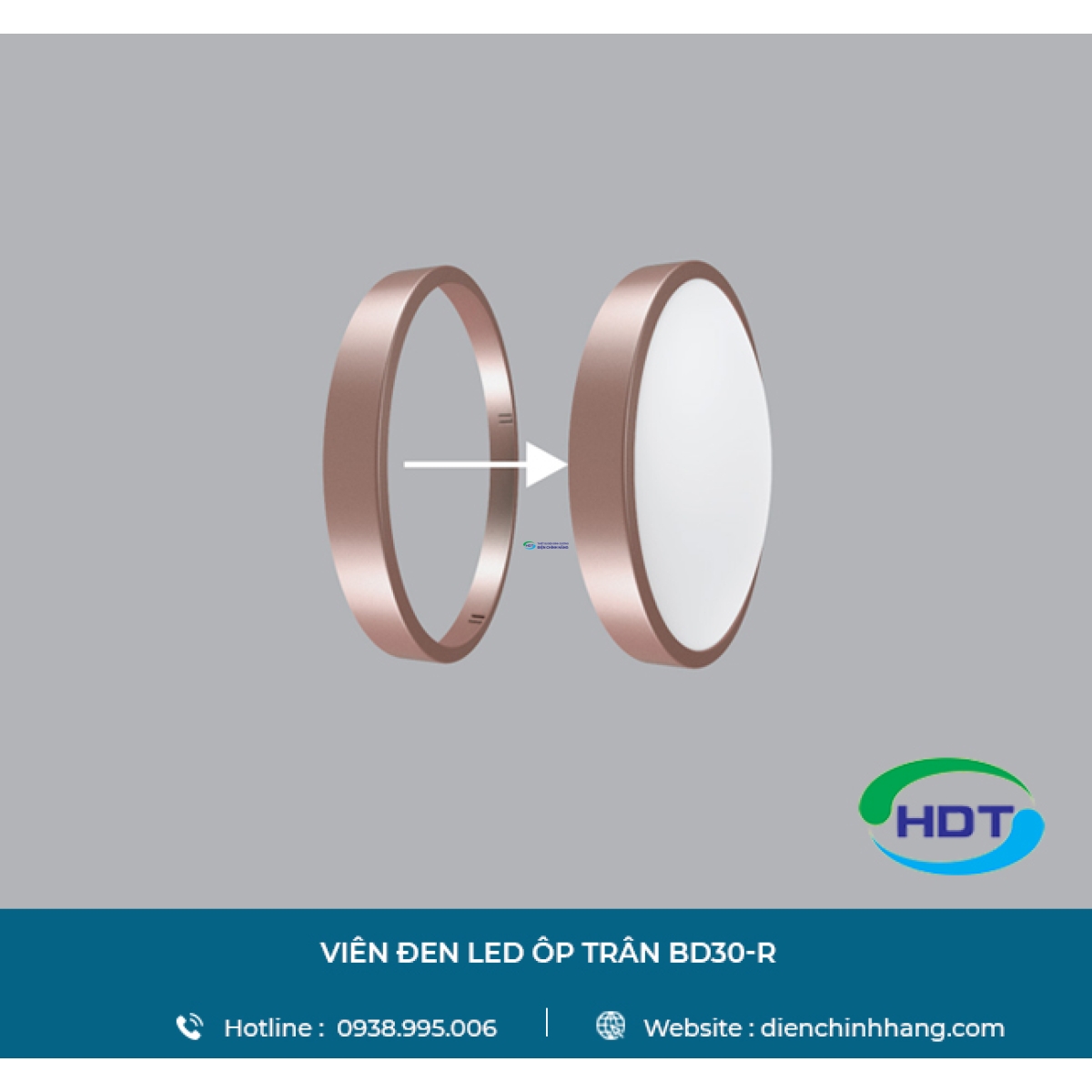 VIỀN ĐÈN LED ỐP TRẦN MPE BD30-R