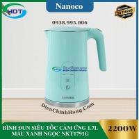  BÌNH ĐUN SIÊU TỐC CẢM ỨNG 1.7L MÀU XANH NGỌC NKT1791G