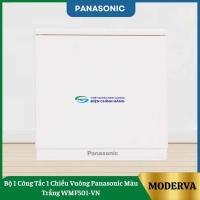Bộ 1 Công Tắc 1 Chiều Vuông Panasonic Màu Trắng WMF501-VN