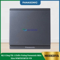 Bộ 1 Công Tắc 1 Chiều Vuông Panasonic Màu Xám WMF501MYH-VN