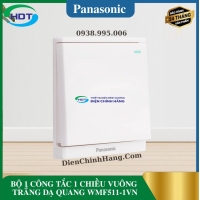 BỘ 1 CÔNG TẮC 1 CHIỀU VUÔNG TRẮNG DẠ QUANG WMF511-1VN