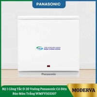 Bộ 1 Công Tắc D 20 Vuông Panasonic Có Đèn Báo Màu Trắng WMFV503307