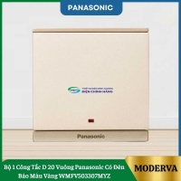 Bộ 1 Công Tắc D 20 Vuông Panasonic Có Đèn Báo Màu Vàng WMFV503307MYZ
