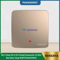 Bộ 1 Công Tắc D 20 Vuông Panasonic Có Đèn Báo Màu Vàng WMTV503307MYZ