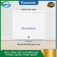 BỘ 1 CÔNG TẮC D CÓ ĐÈN BÁO VUÔNG TRẮNG WMFV503307