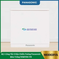 Bộ 1 Công Tắc E Đảo Chiều Vuông Panasonic Màu Trắng WMF594-VN
