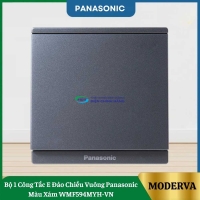 Bộ 1 Công Tắc E Đảo Chiều Vuông Panasonic Màu Xám WMF594MYH-VN