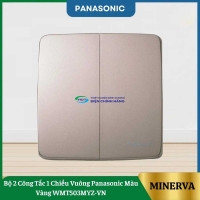 Bộ 2 Công Tắc 1 Chiều Vuông Panasonic Màu Vàng WMT503MYZ-VN