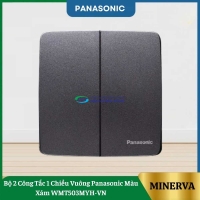 Bộ 2 Công Tắc 1 Chiều Vuông Panasonic Màu Xám WMT503MYH-VN
