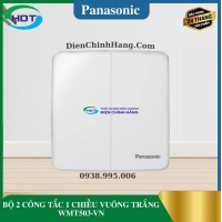 BỘ 2 CÔNG TẮC 1 CHIỀU VUÔNG TRẮNG WMT503-VN