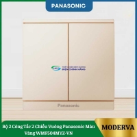 Bộ 2 Công Tắc 2 Chiều Vuông Panasonic Màu Vàng WMF504MYZ-VN