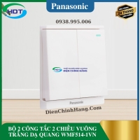  BỘ 2 CÔNG TẮC 2 CHIỀU VUÔNG TRẮNG DẠ QUANG WMF514-1VN
