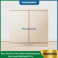 Bộ 2 Công Tắc E Đảo Chiều Vuông Panasonic Màu Vàng WMF596MYZ-VN