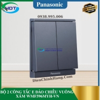 BỘ 2 CÔNG TẮC E ĐẢO CHIỀU VUÔNG XÁM WMF596MYH-VN