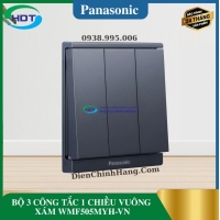 BỘ 3 CÔNG TẮC 1 CHIỀU VUÔNG XÁM WMF505MYH-VN