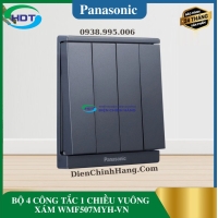 BỘ 4 CÔNG TẮC 1 CHIỀU VUÔNG XÁM WMF507MYH-VN